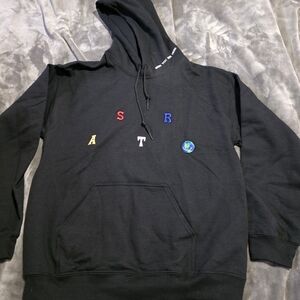 Cactus Jack by Travis Scott Black Hoodie with Colorful Accents